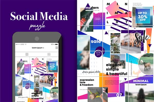 Instagram Puzzle Feed Pixoo Media