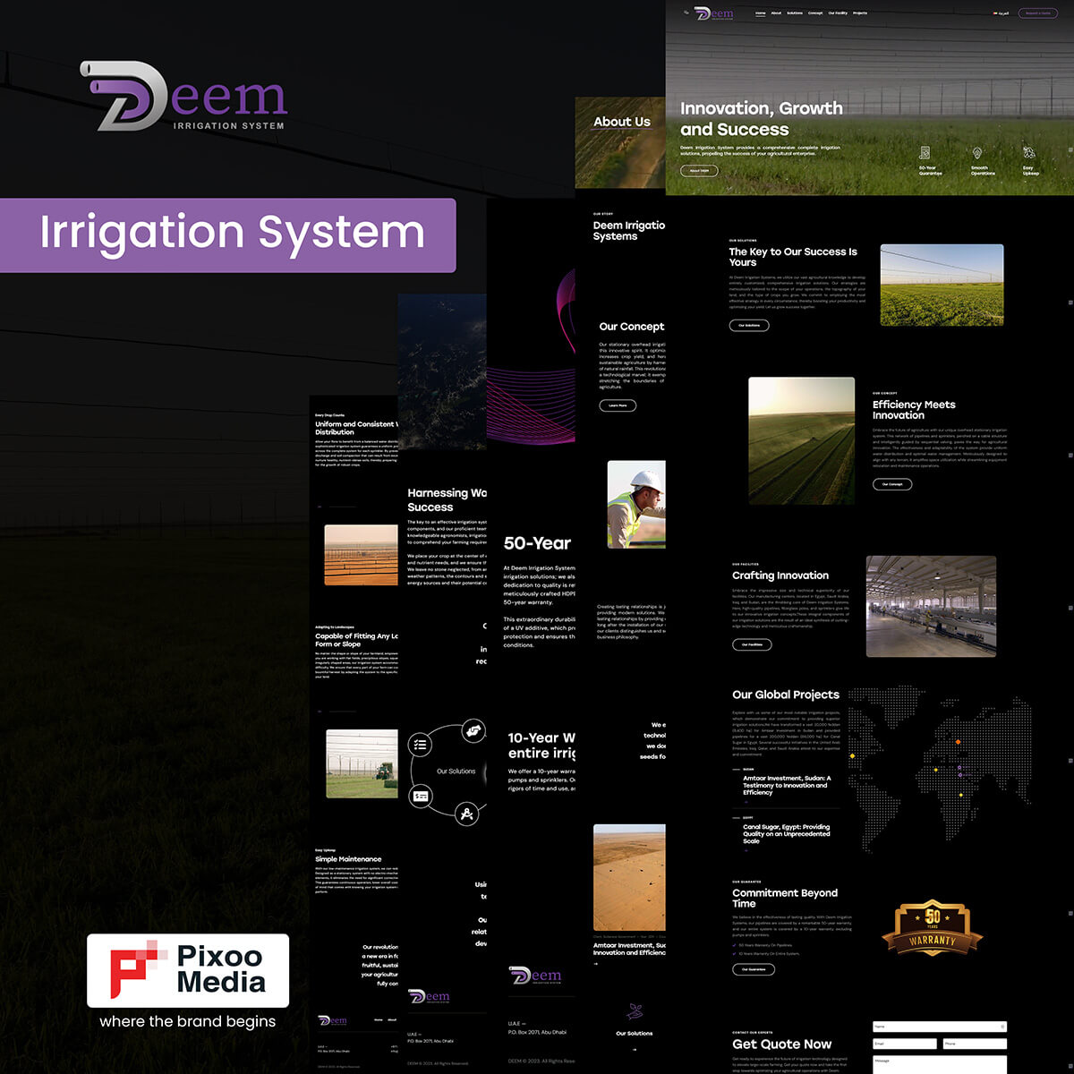 Deem Irrigation System Website